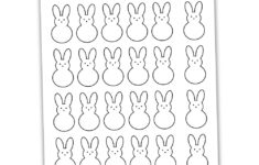 Printable Easter Peep Pattern Worksheets