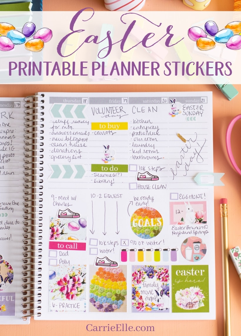 Printable Easter Planner Stickers