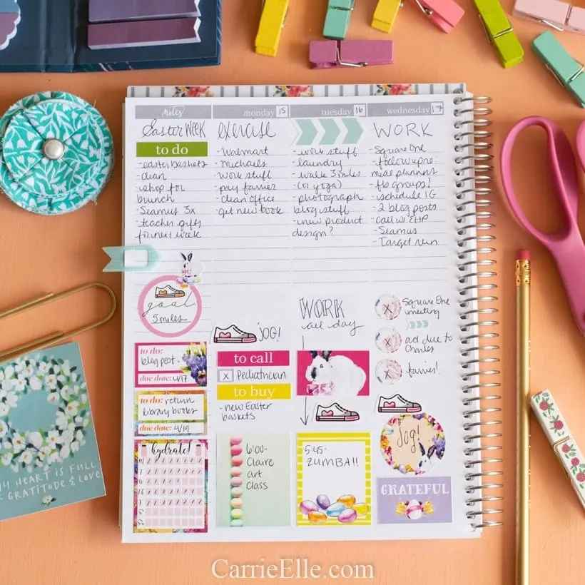 Printable Easter Planner Stickers Printable Easter Planner Stickers