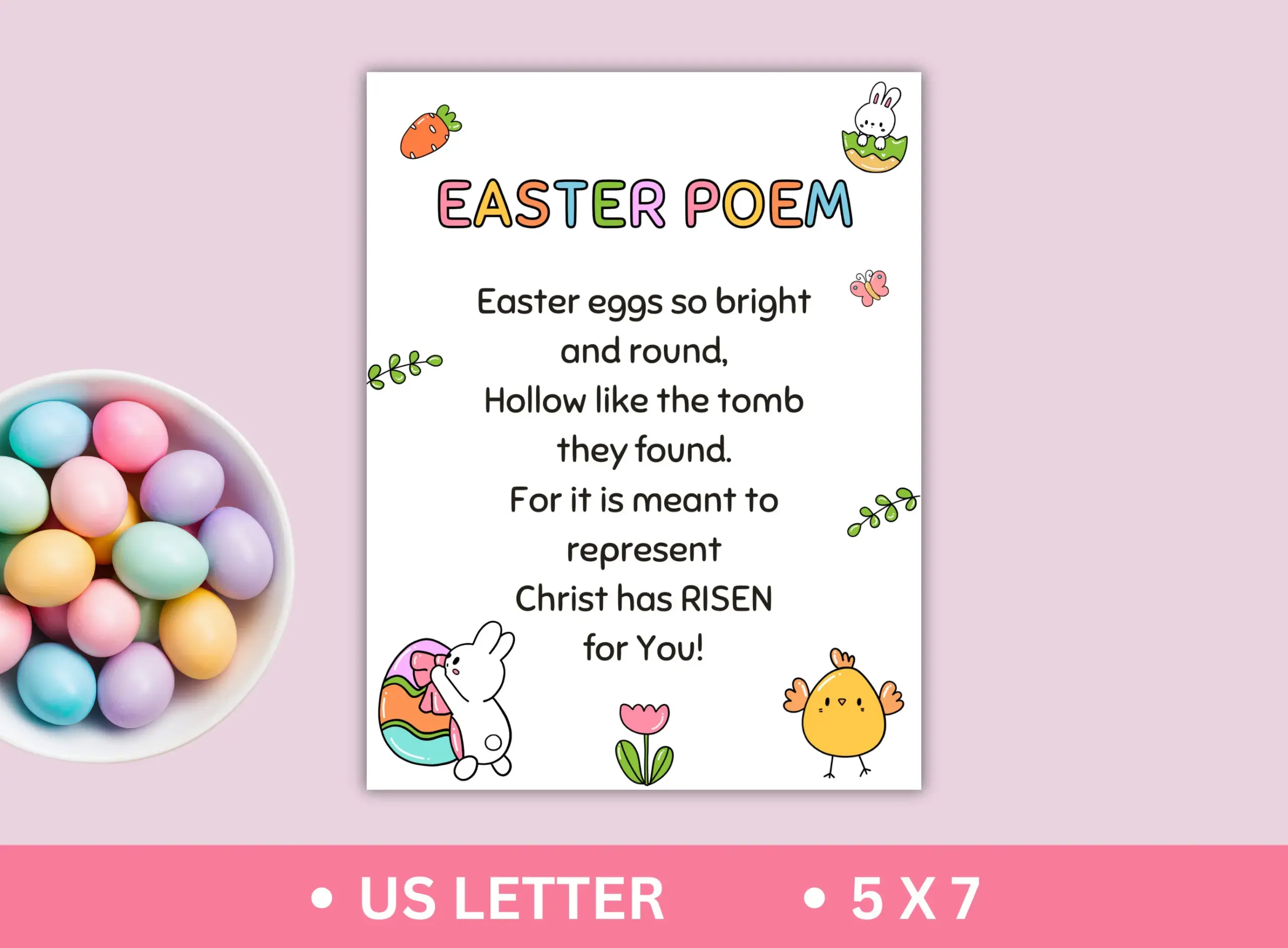 Printable Easter Poem For Kids Religious Printable Easter Poem For Kids Religious