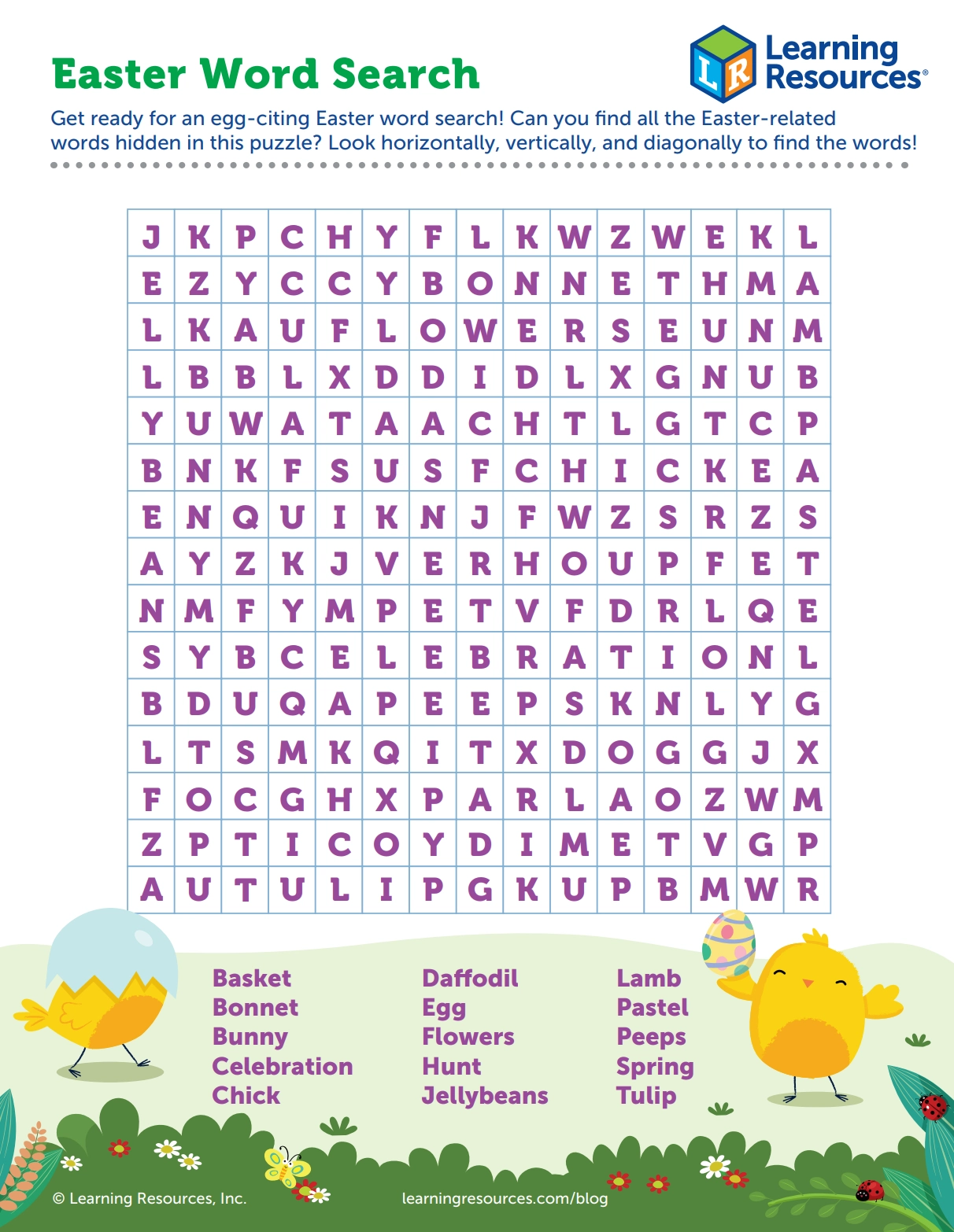 Printable Easter Word Search Printable Easter Word Search