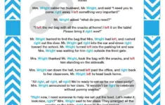 Printable End Of School Game Left Right