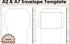 Printable Envelope Template A2 Envelope