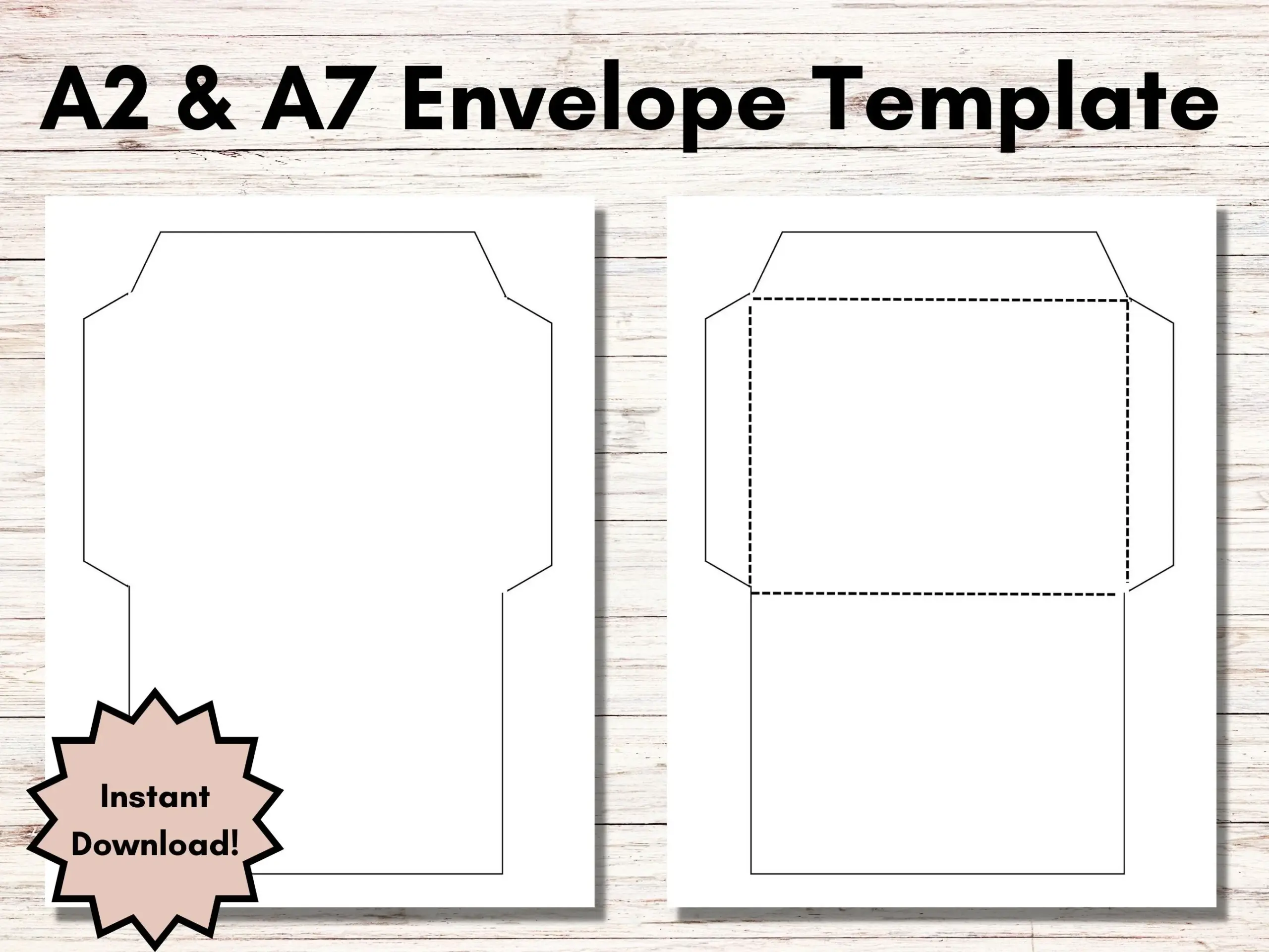 Printable Envelope Template A2 Envelope Printable Envelope Template A2 Envelope