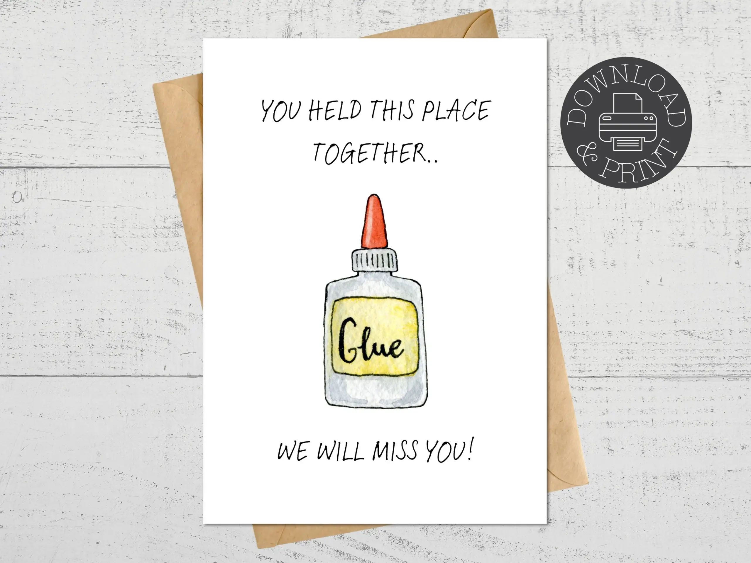 free printable farewell cards