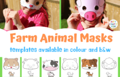 Printable Farm Animal Masks For Kids