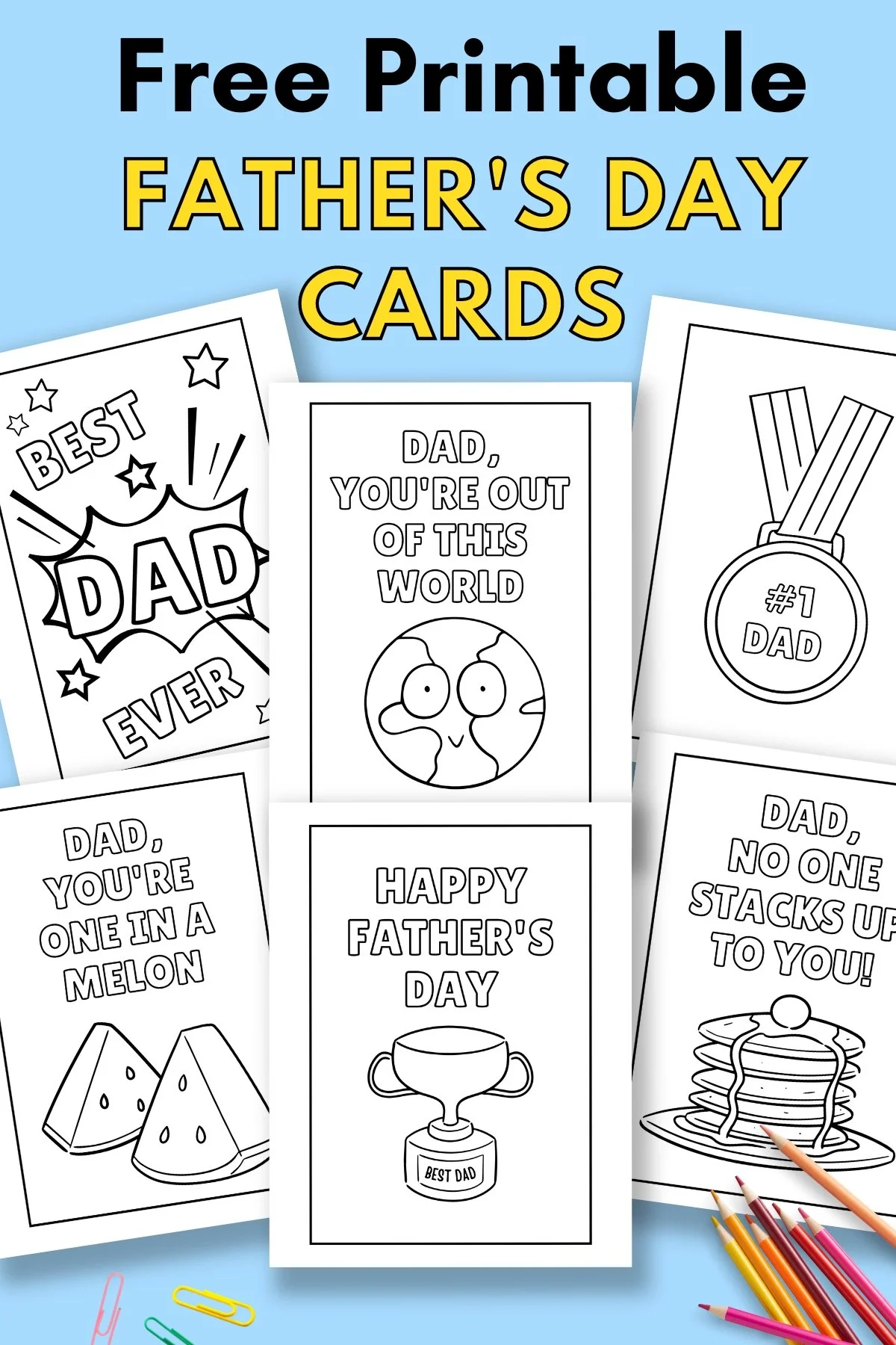 Printable Fathers Day Cards To Colour Printable Fathers Day Cards To Colour