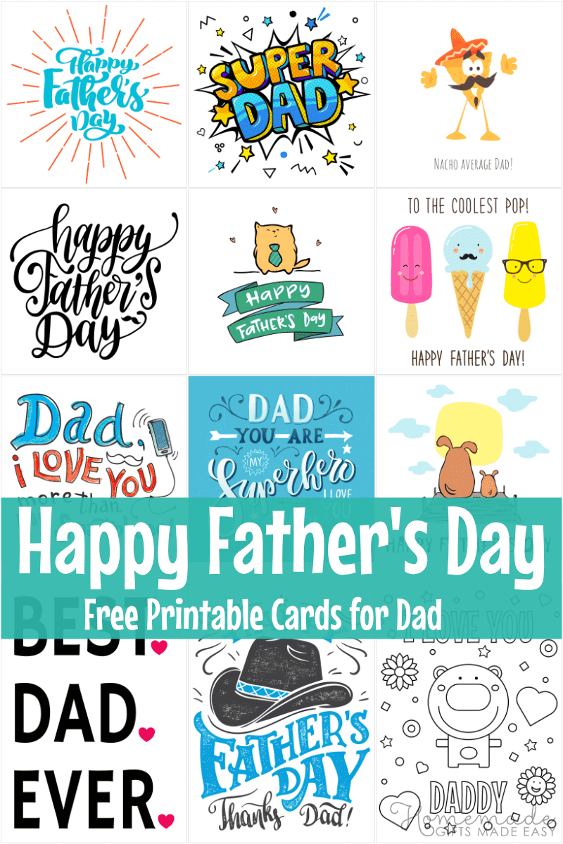 Printable Fathers Day Cards Printable Fathers Day Cards