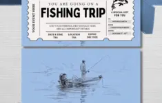 Printable Fishing Gift Ticket Template