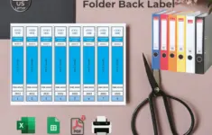 Printable Folder Back Labels Excel