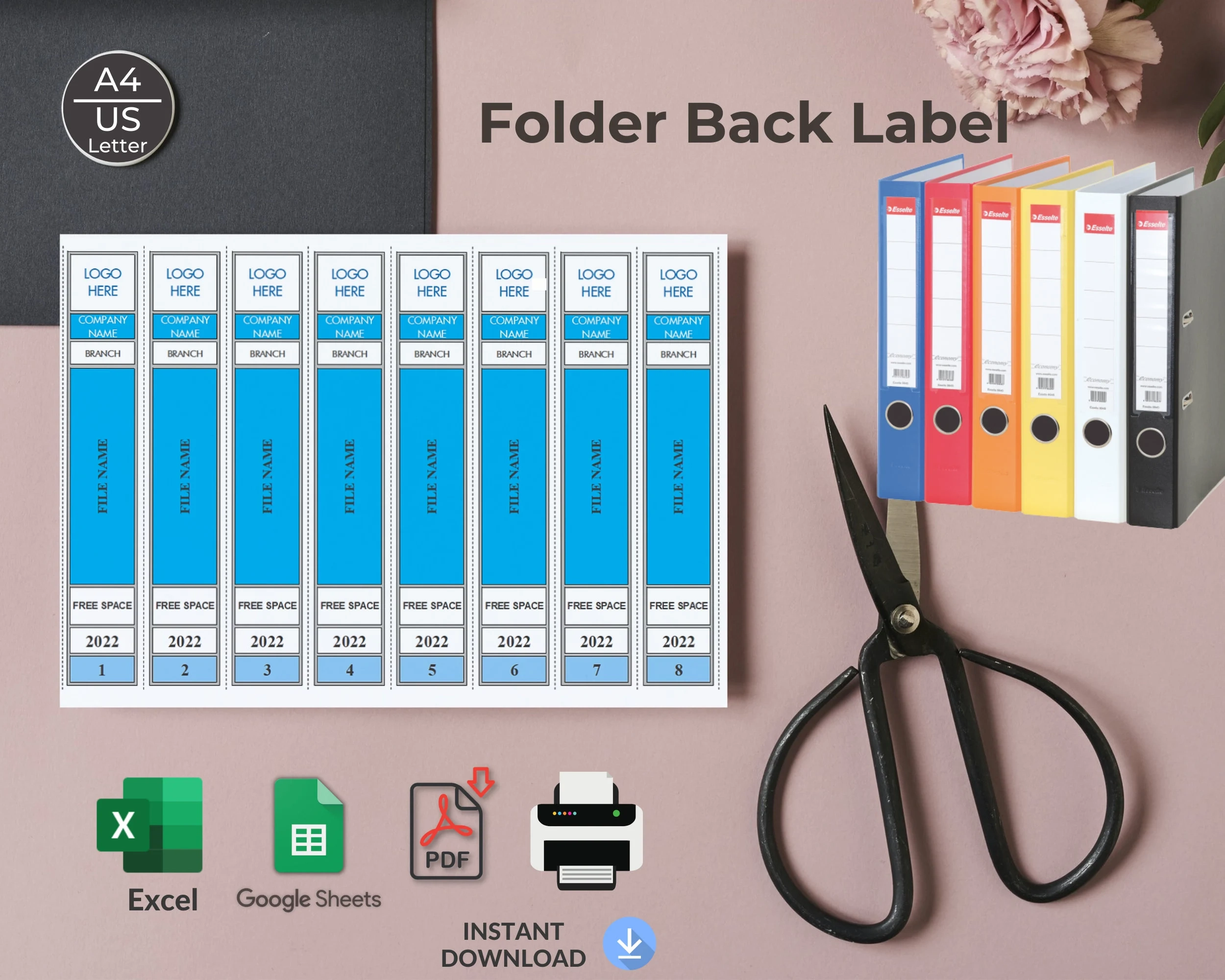 Printable Folder Back Labels Excel Printable Folder Back Labels Excel