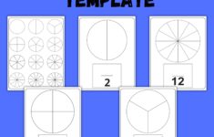 Printable Fraction Circles Template Blank Template Learning Fractions Division