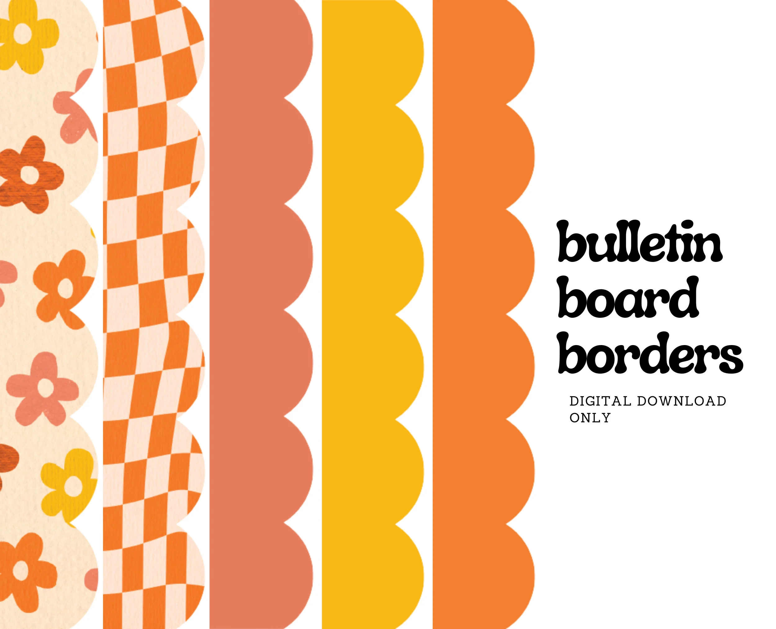 Printable Groovy Borders Bulletin Board Printable Groovy Borders Bulletin Board