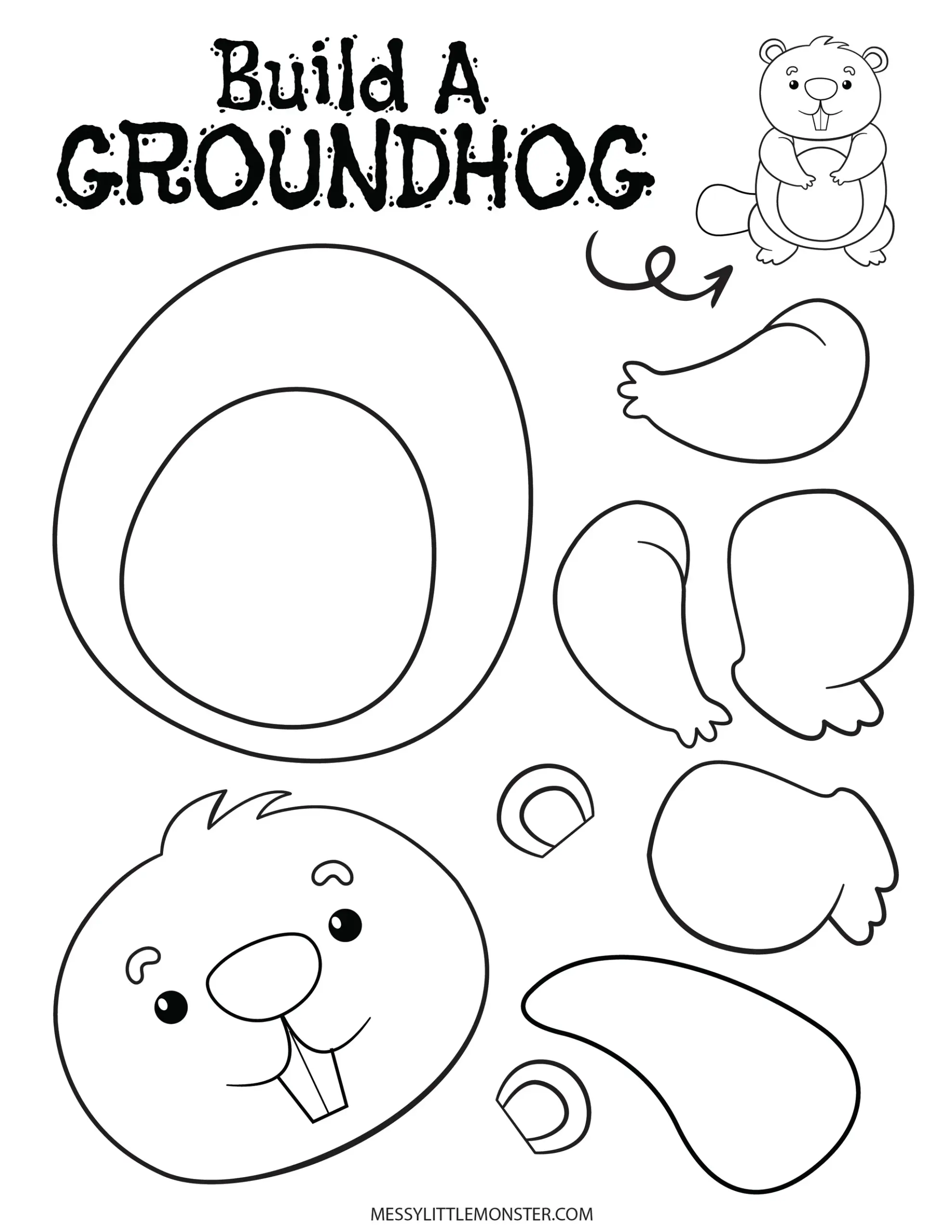 Printable Groundhog Day Crafts