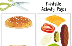 Printable Hamburger Craft Cut And Paste
