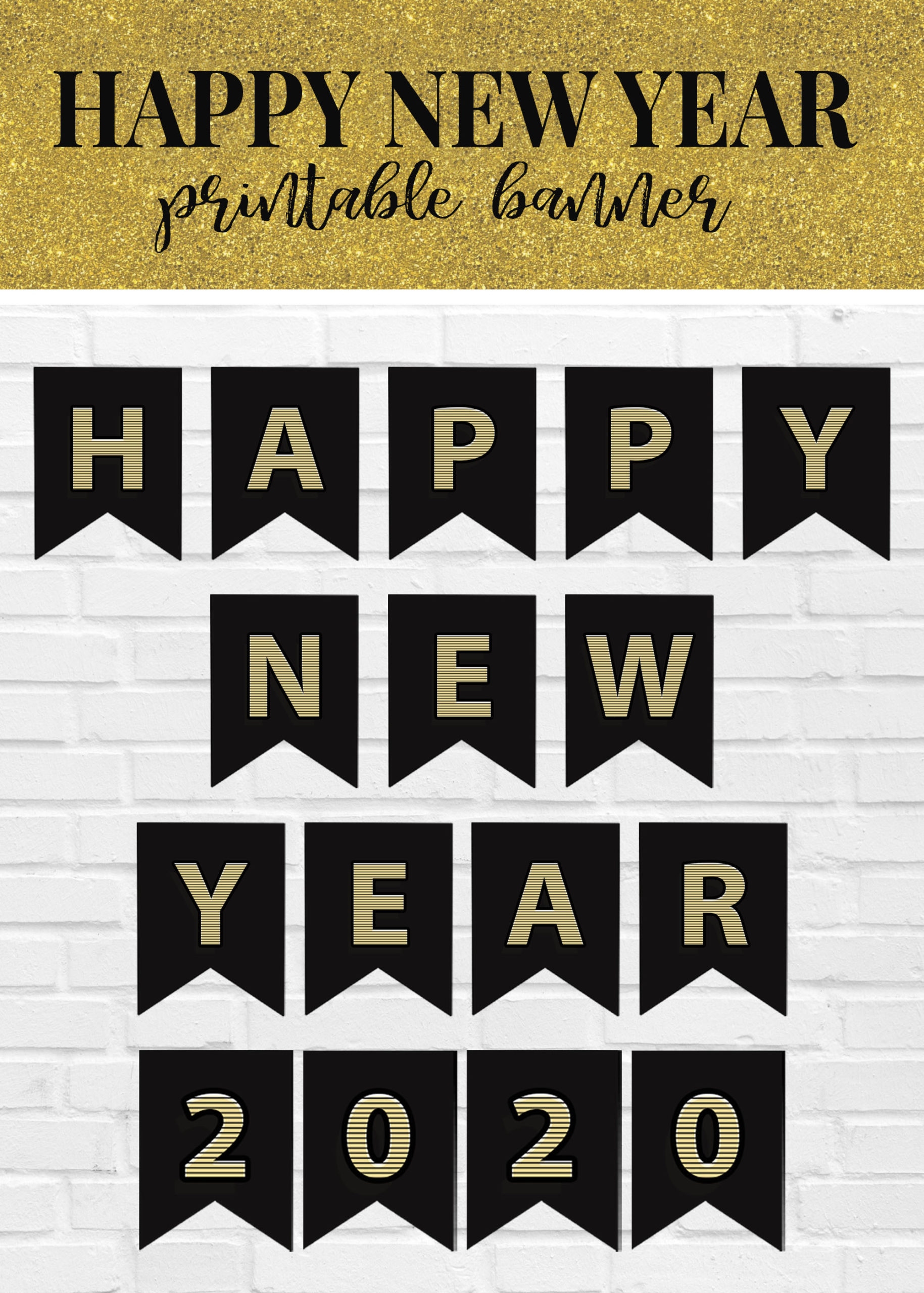 Printable Happy New Year Banner Printable Happy New Year Banner