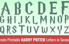 Printable Harry Potter Letters