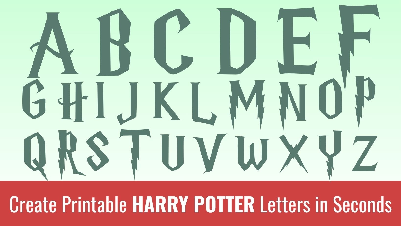 Printable Harry Potter Letters Printable Harry Potter Letters