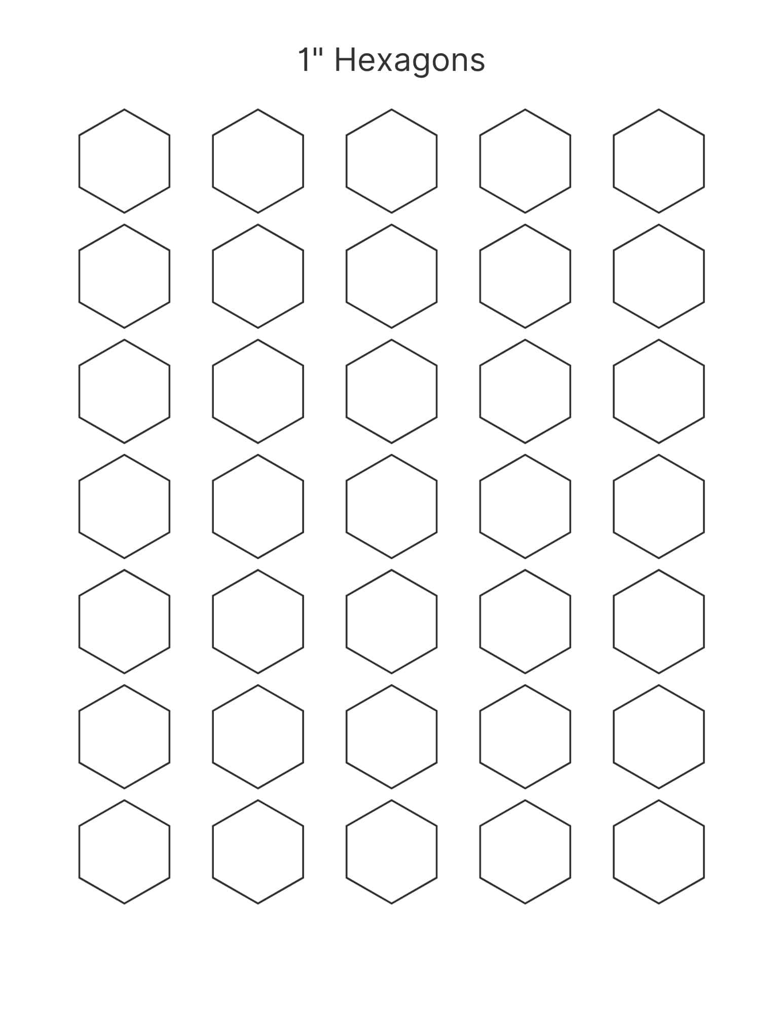Printable Hexagon Shape Printable Hexagon Shape