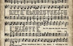 Printable Hymn Book Page The Old Rugged Cross