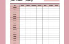 Printable Intermittent Fasting Tracker