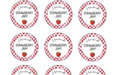 Printable Jam Jar Labels