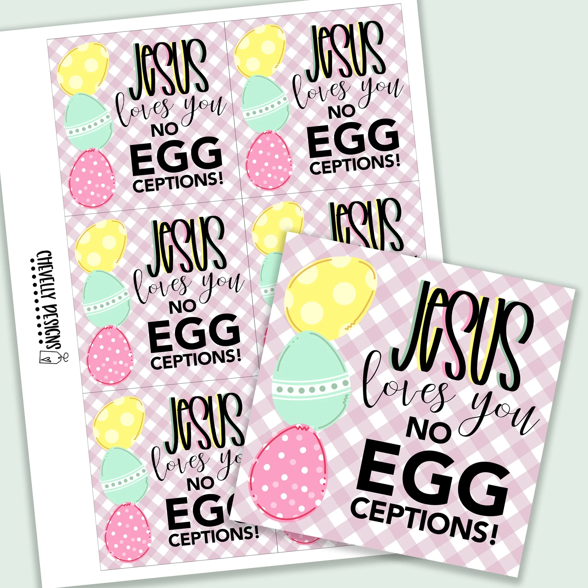 Printable Jesus Loves You Easter Egg Gift Tags Instant Digital Download Printable Jesus Loves You Easter Egg Gift Tags Instant Digital Download