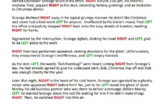 Printable Left Right Christmas Game