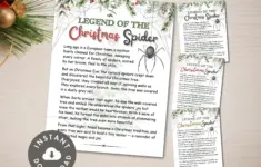 Printable Legend Of The Christmas Spider