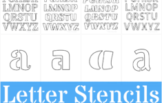 Printable Letter Stencils