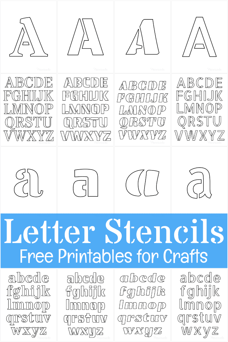 Printable Letter Stencils Printable Letter Stencils