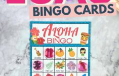 Printable Luau Bingo