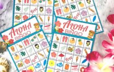 Printable Luau Bingo