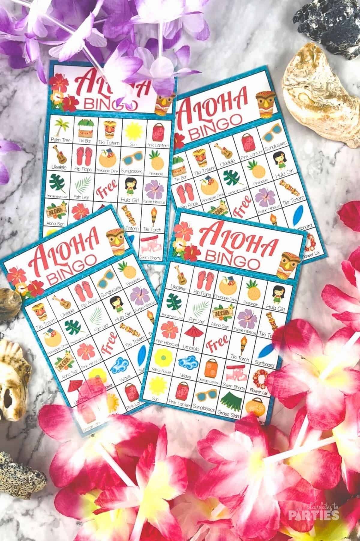 Printable Luau Bingo Printable Luau Bingo