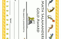 Printable Math Certificates