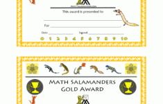 Printable Math Certificates