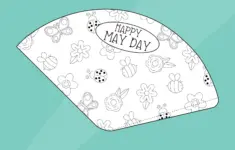 Printable May Day Basket Template Kids