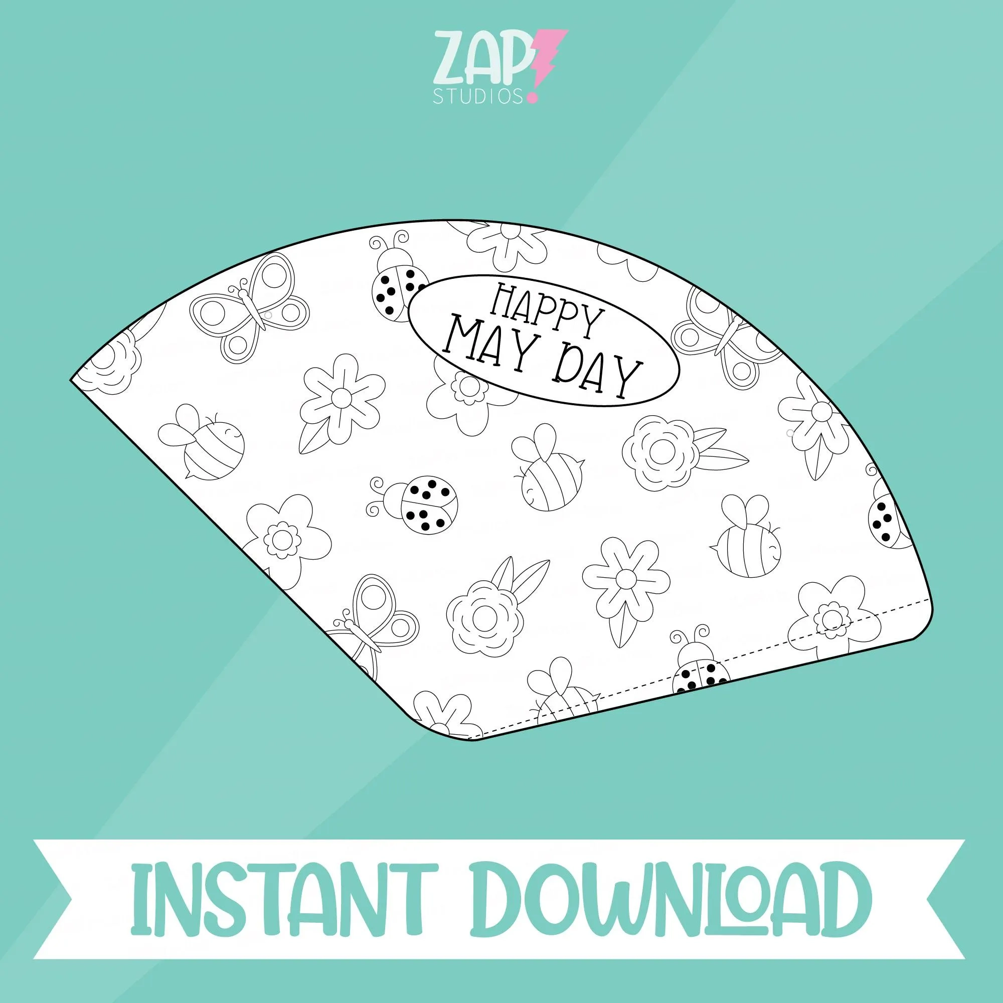 Printable May Day Basket Template Kids Printable May Day Basket Template Kids