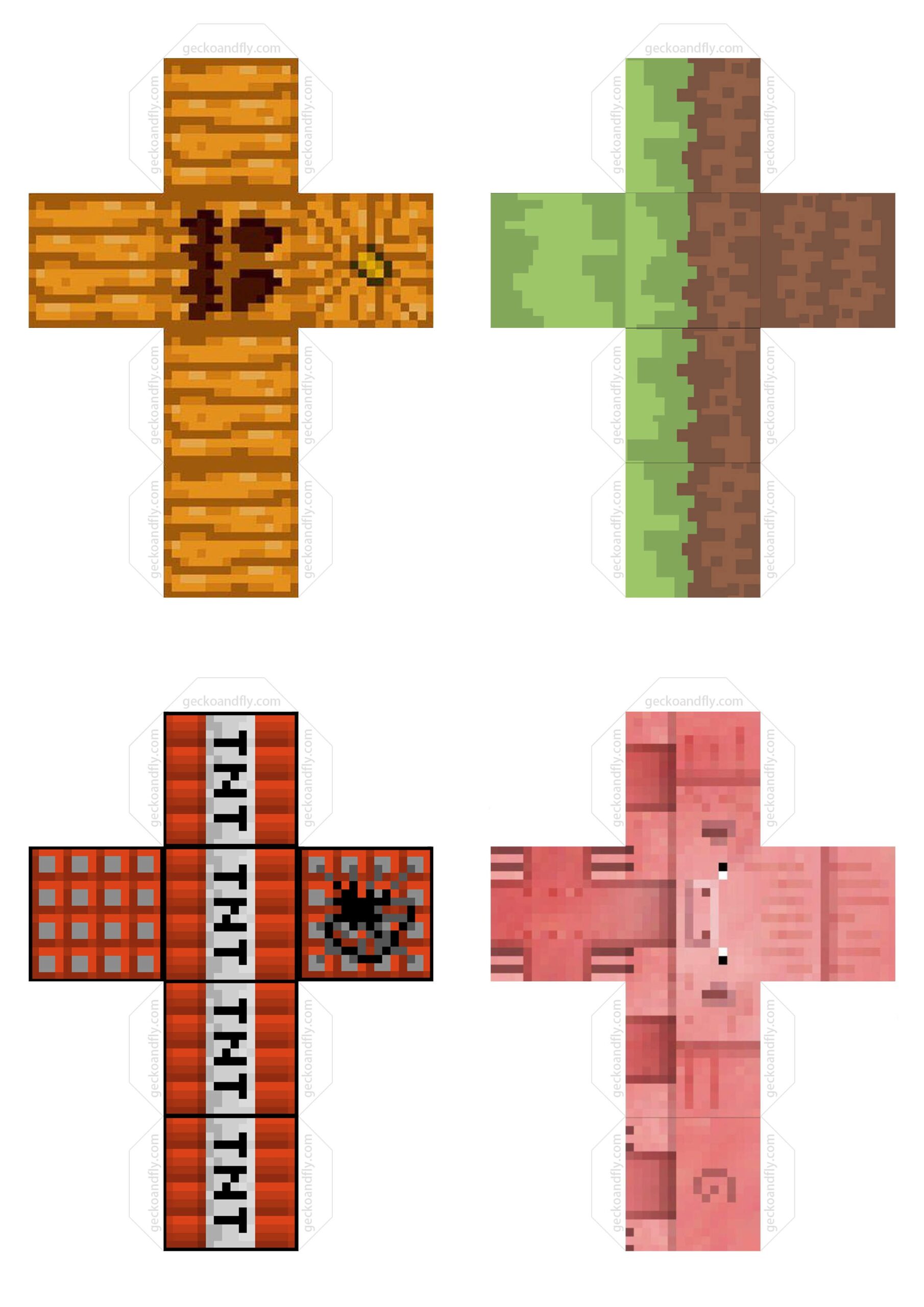 Printable Minecraft Cube Templates