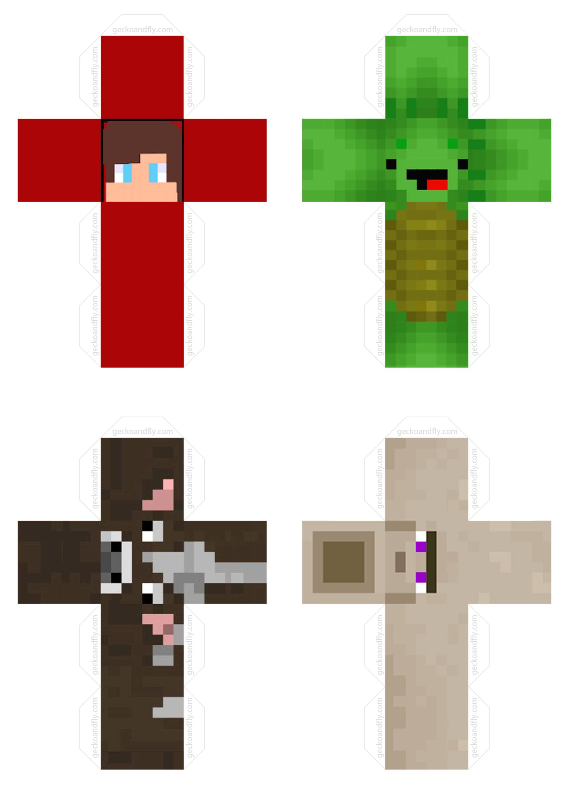 Printable Minecraft Cube Templates