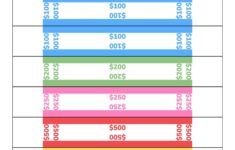 Printable Money Bands