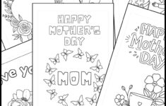 Printable Mothers Day Cards To Color