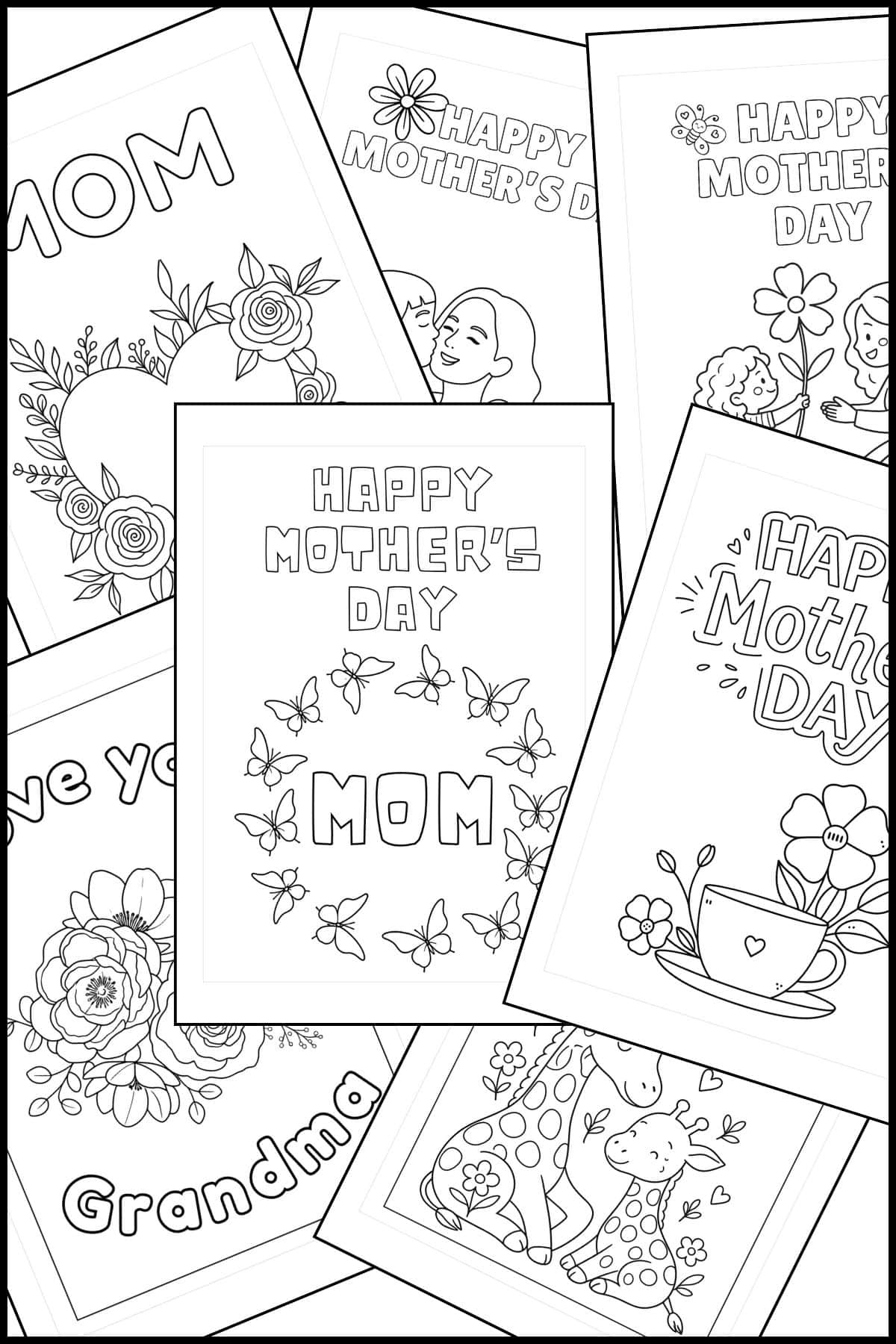 Printable Mothers Day Cards To Color Printable Mothers Day Cards To Color