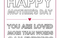 Printable Mothers Day Cards To Your Wife