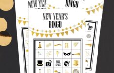 Printable New Years Bingo