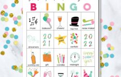 Printable New Years Eve Bingo Sheets