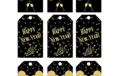 Printable New Years Gift Tags