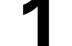 Printable Number 1