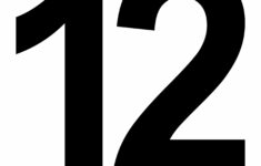Printable Number 12
