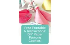 Printable Paper Fortune Cookies